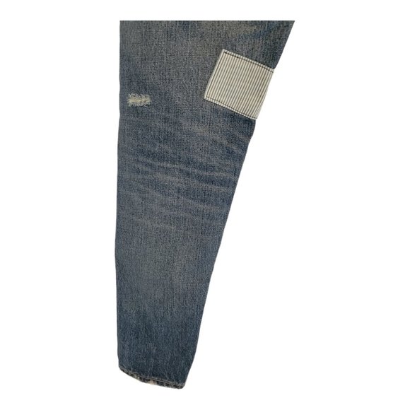 MOUSSY Vintage Laurel Patched Tapered Jeans Size 24 - Picture 8 of 13